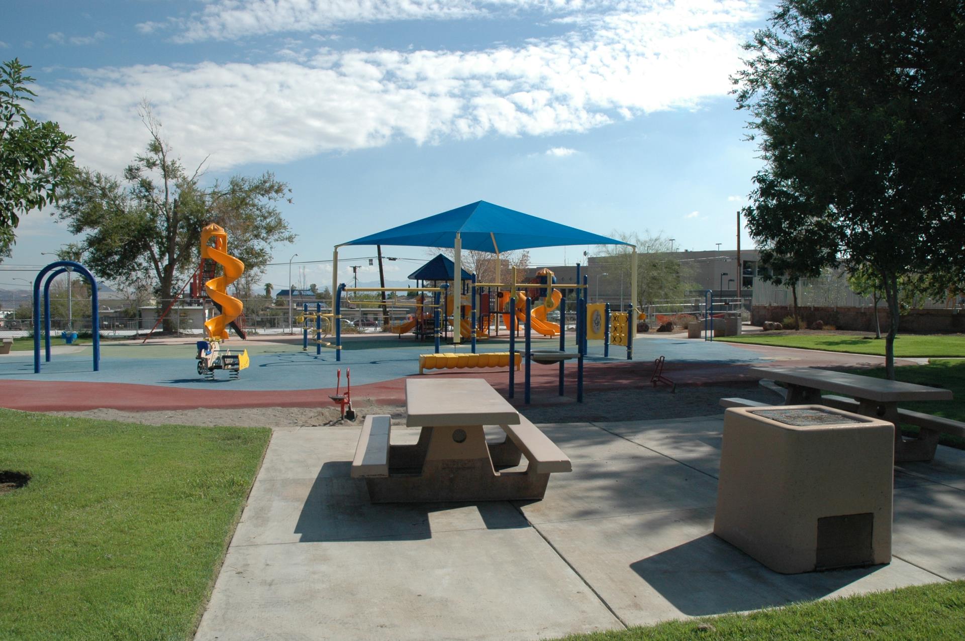 Downtown Playground & tables