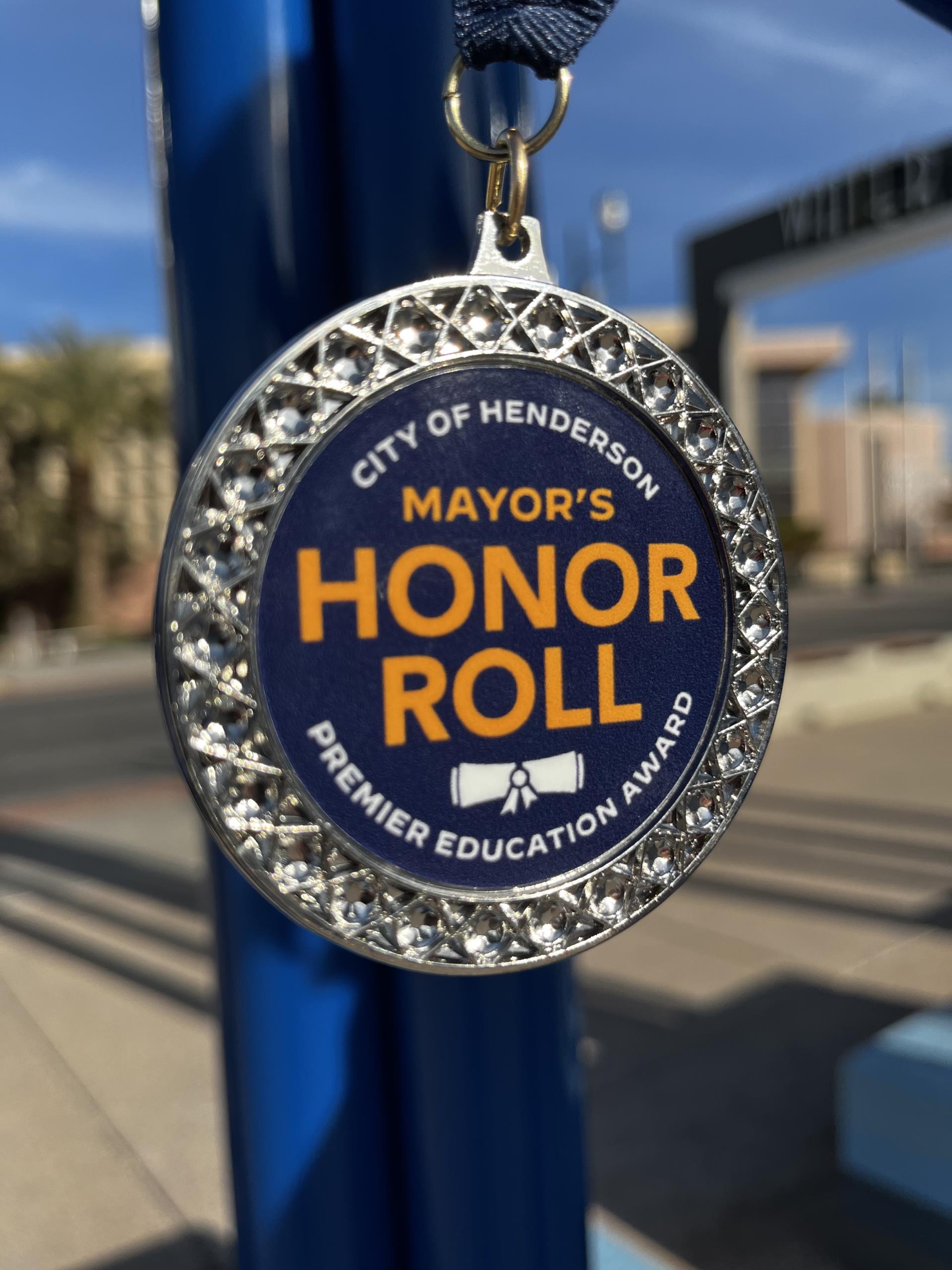 City of Henderson Mayors Honor Roll medallion.