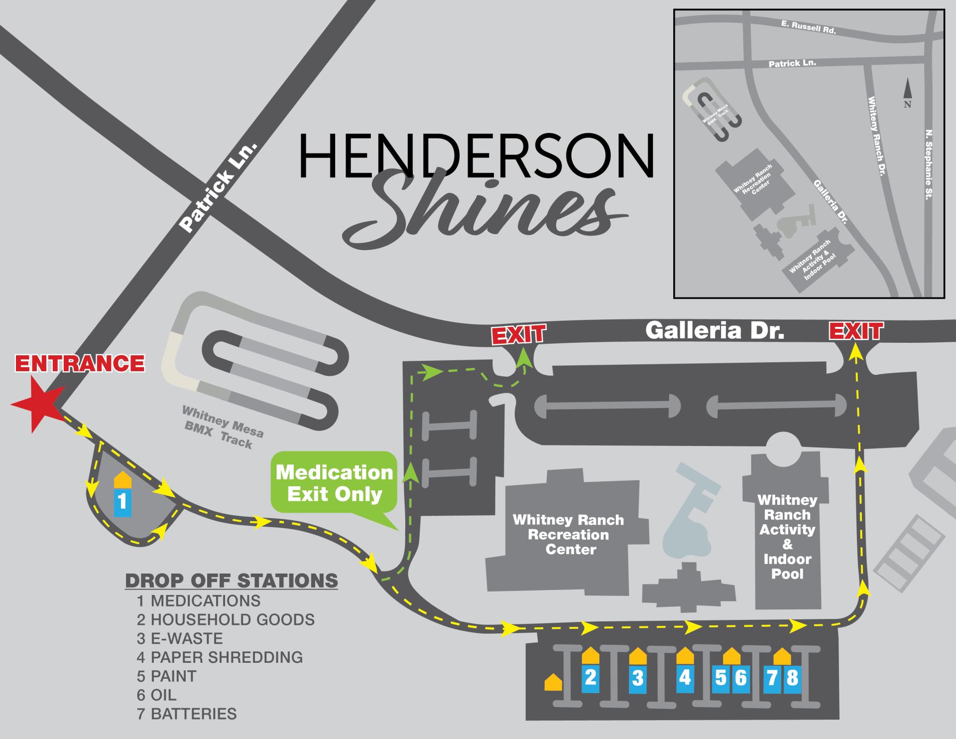 Map of Henderson Shines Area