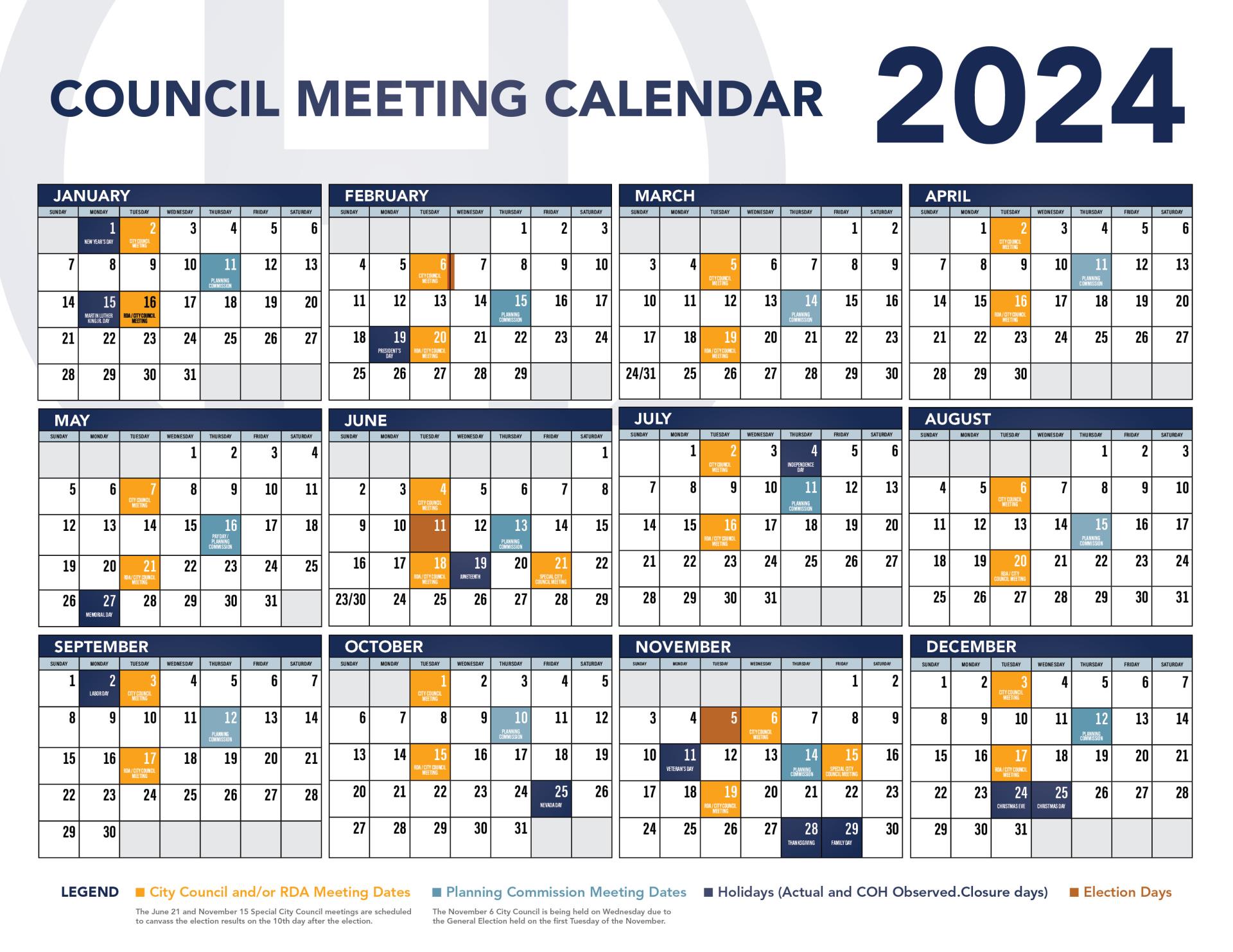 24-1362042144 Council Meeting Calendar 2024 Digital Flyer 11 x 8.5 V4