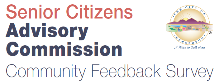 Senior Citizens Advisory Commission Community Feedback Survey graphic