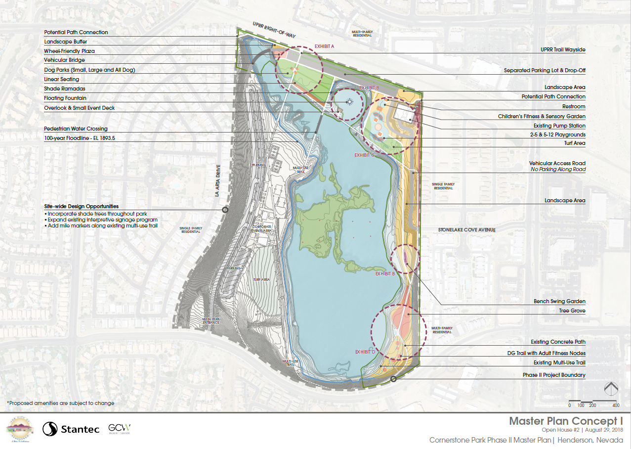 Cornerstone Park Master Plan concept