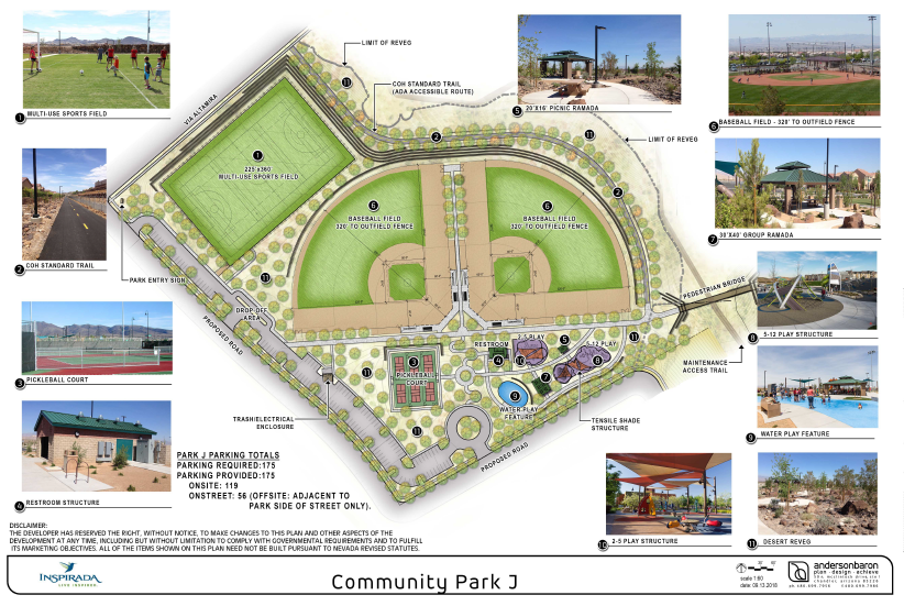 Inspirada Cumulative Park Park J Concept Plan