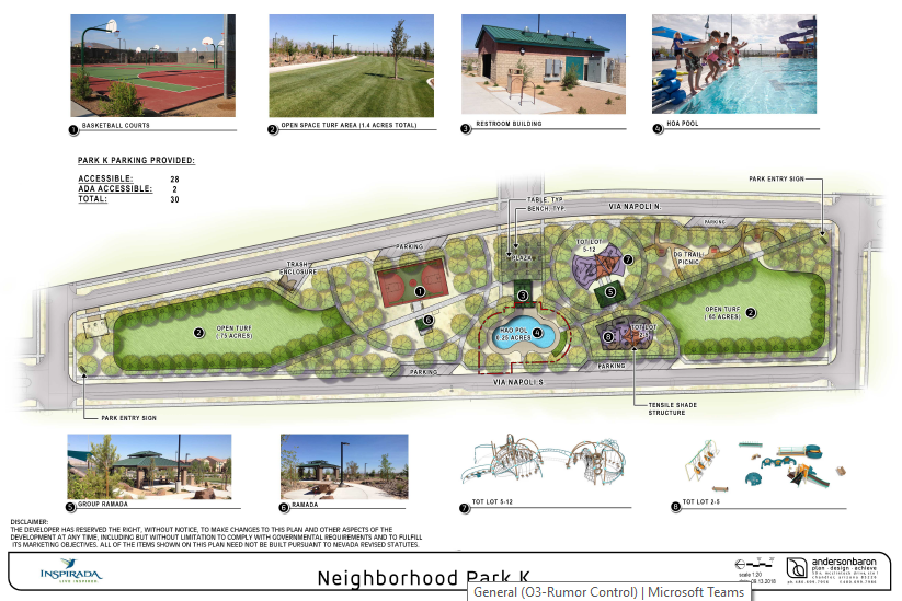 Inspirada Park K Conceptual Plan