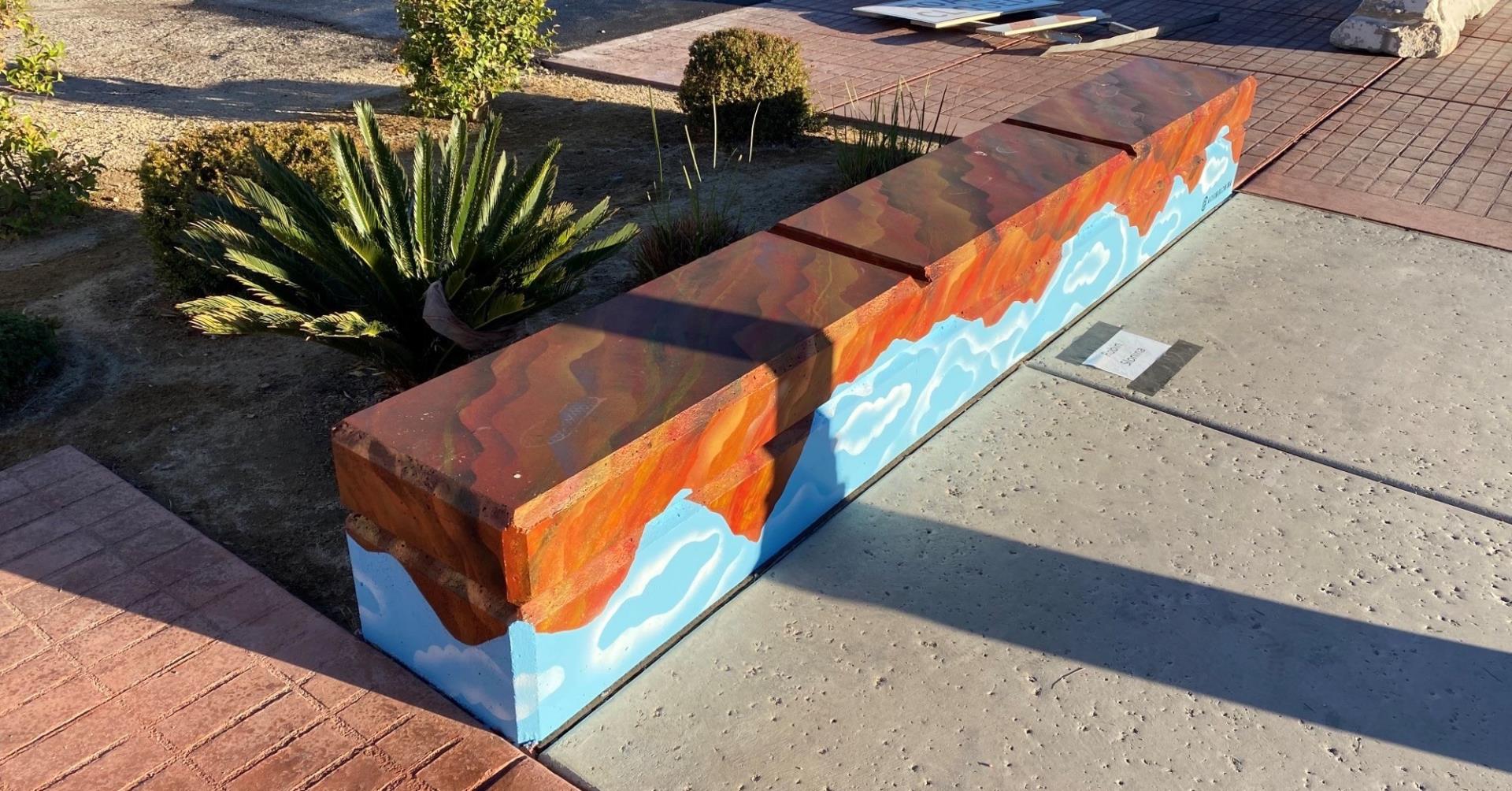 photo of bench by artist Slonina