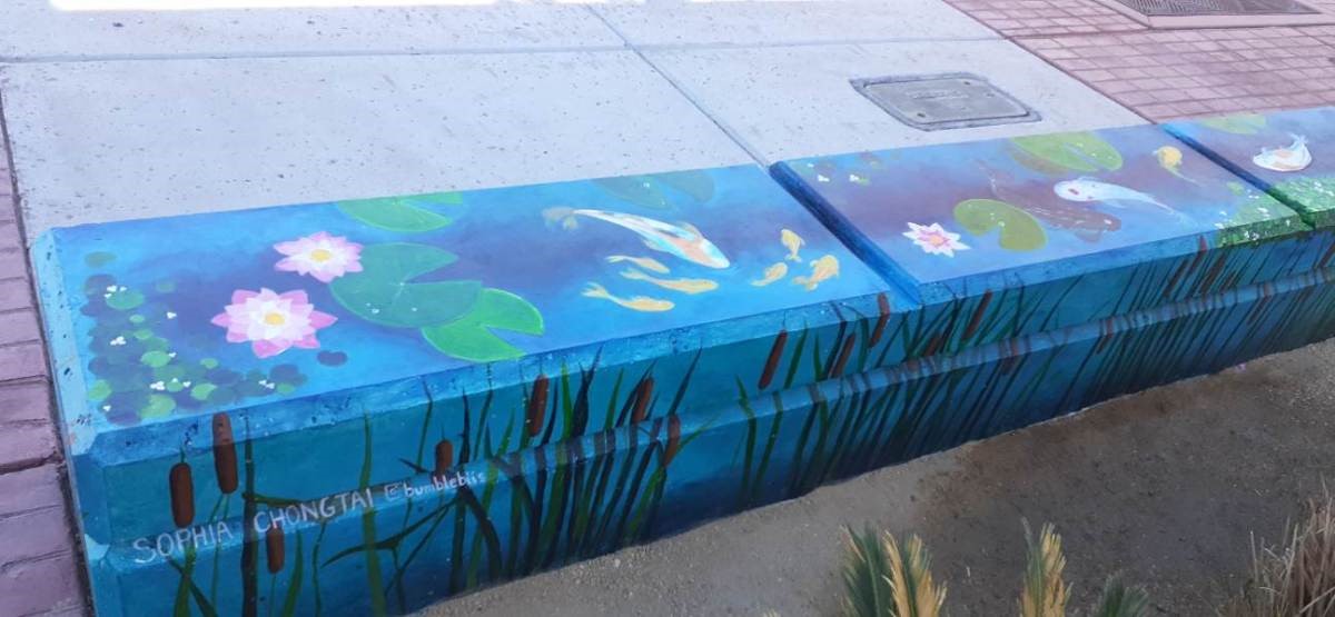 photo of bench by artist Chung