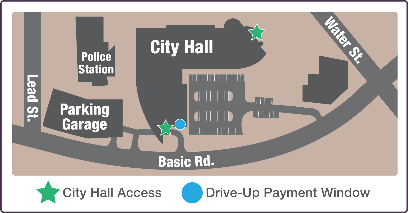 city hall entrance map