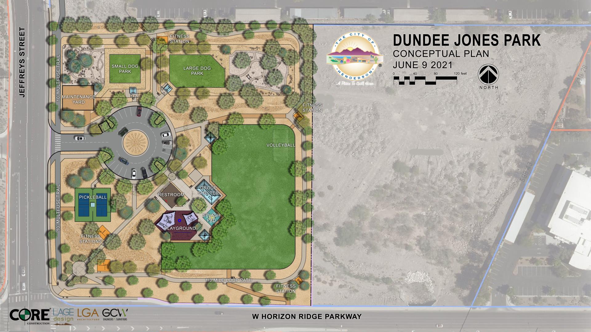 Dundee Jones park site plan