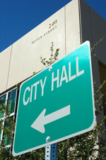 City Hall sign