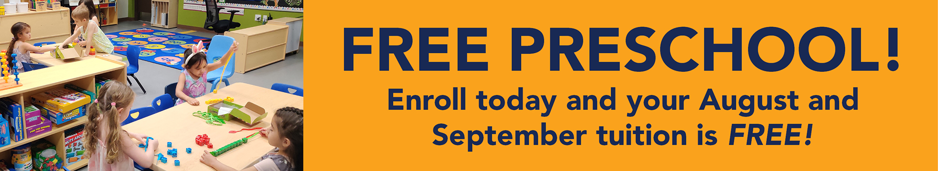 Free preschool enroll today