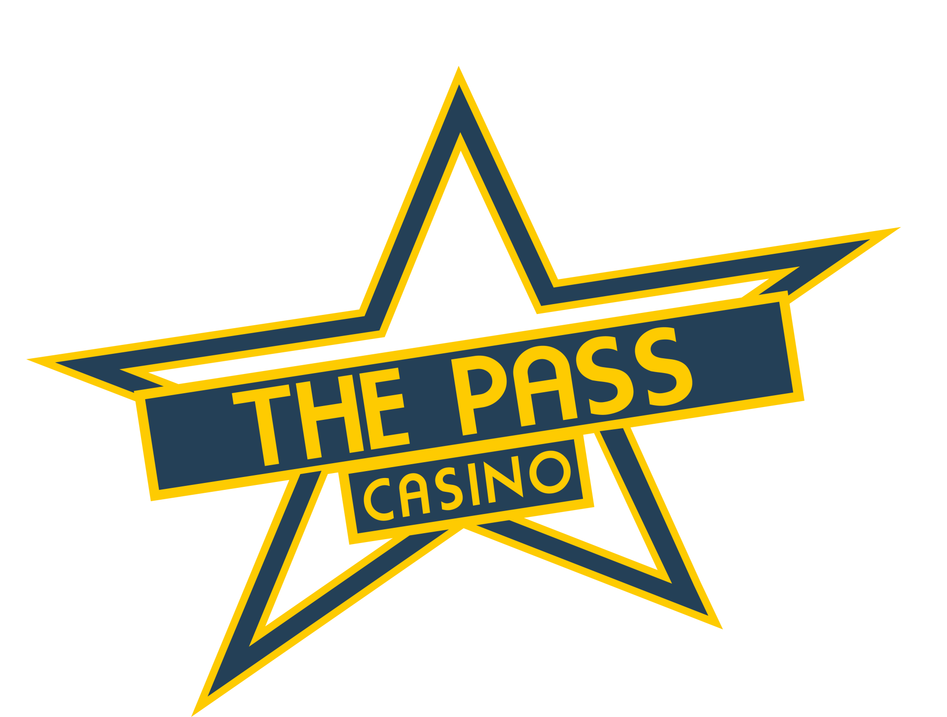 The PASS Single Final Logo with Casino MODERNA FONT