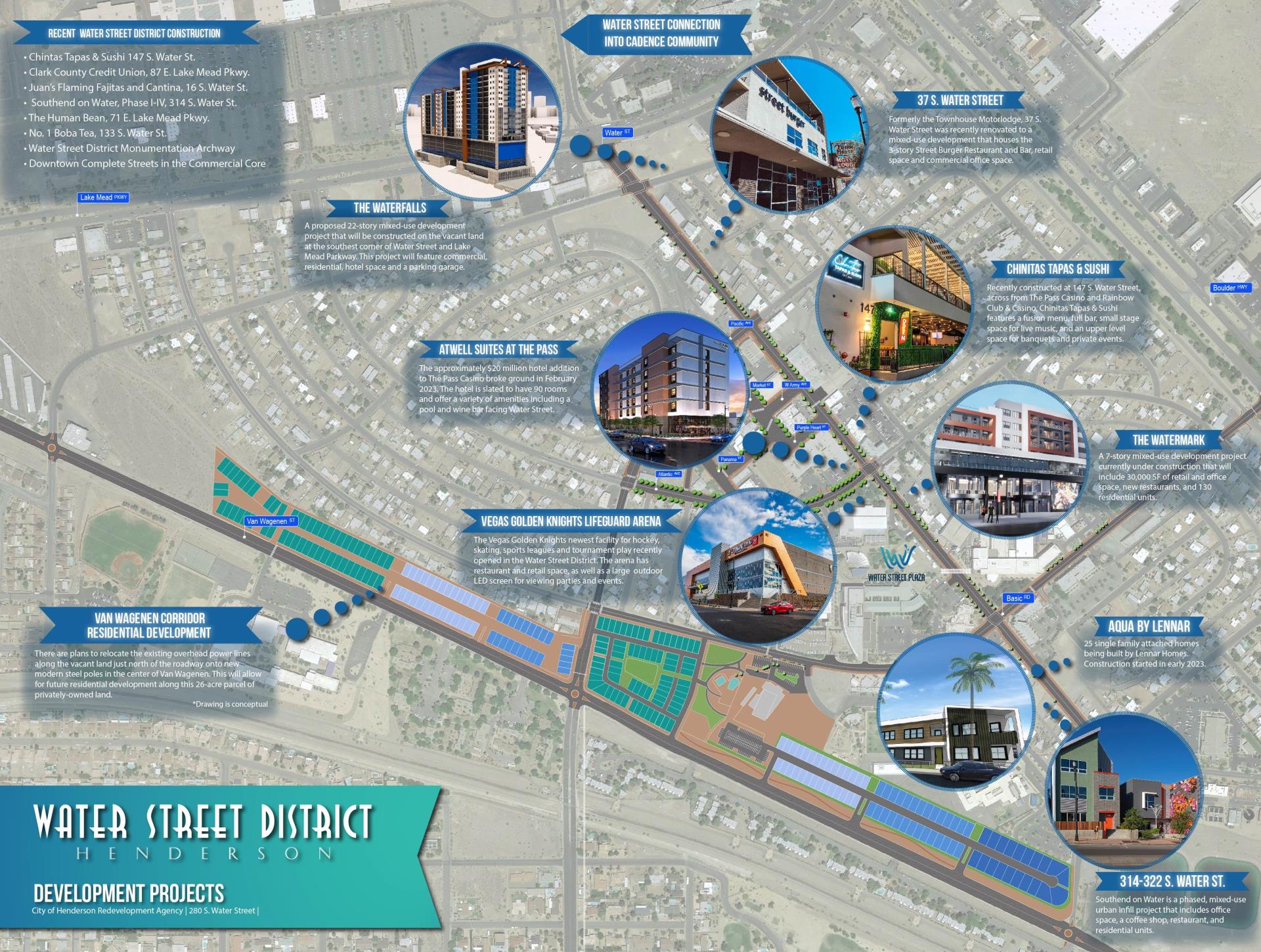Water Street District Development Project Map 2023